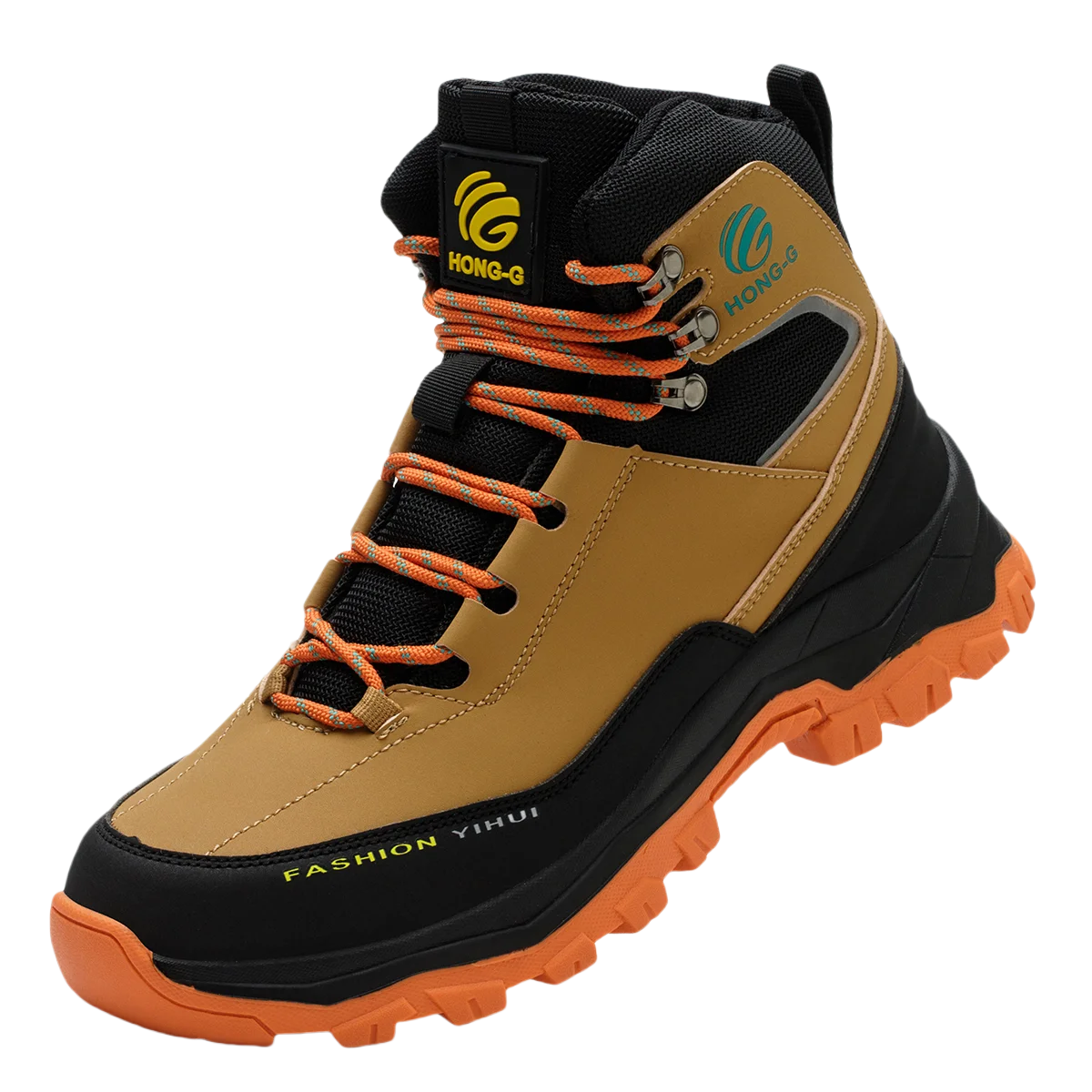 LOR MALE Waterproof Composite Toe Work Boots Puncture-Proof Non-Slip Breathable Comfort Fit for Warehouse Use Mne's Anti-smash Work Boots