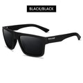 LOR MALE Polarized Square Sunglasses UV400 Black Fashion Shades for Men & Women Ideal for Driving Fishing & Outdoor Sports