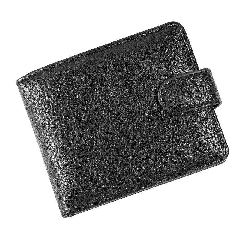 LOR MALE Vintage Wallet Leather Short Hasp Man Wallets Casual Durable Coin Pouch