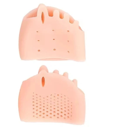 LOR MALE 1 Pair of Gel Toe Protectors for the Forefoot, Featuring Breathable Honeycomb Design, Soft Silicone Socks, Specially Designed for Comfort, Suitable for Both Men and Women.