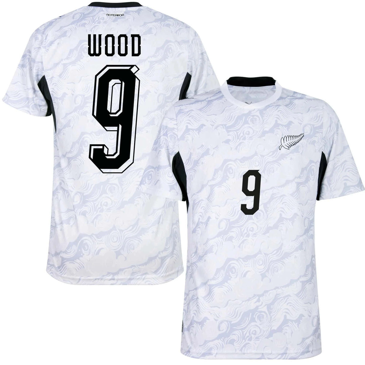 New Zealand National Team Jersey Wood #9 Home Football Shirt 2026‑2027 Summer Men Women Sports Breathable Quick-drying T-shirt