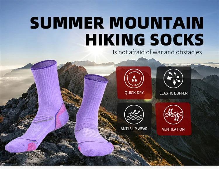 LOR MALE Women Socks Sports Breathable Compression Supply Running Riding Cycling Knee h