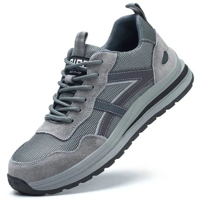 LOR MALE Safety Boots Working Shoes For Men Steel Toe Lightweight Footwear Security