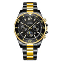 LOR MALE Watches Sport Waterproof Stainless Steel Quartz Watch Luxury Man Business Lumi