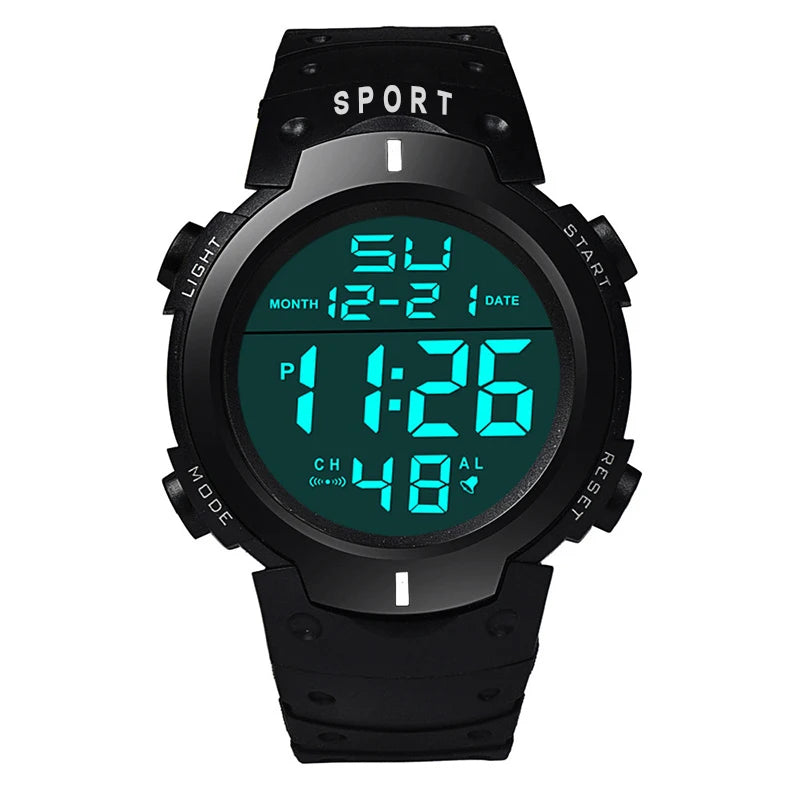 LOR MALE Men Electronic Watch Sports Watches Waterproof Luminous Multifunction Outdoor