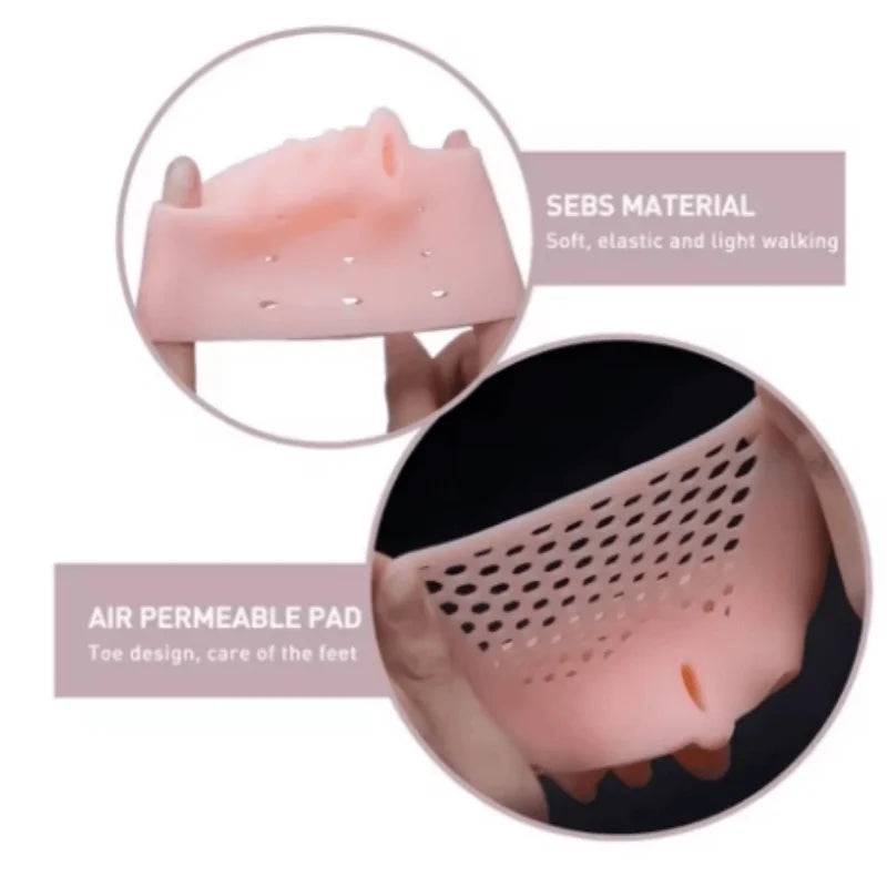 LOR MALE 1 Pair of Gel Toe Protectors for the Forefoot, Featuring Breathable Honeycomb Design, Soft Silicone Socks, Specially Designed for Comfort, Suitable for Both Men and Women.