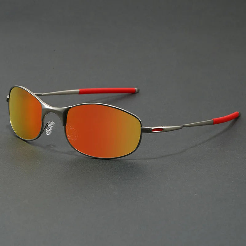 LOR MALE Polarized Sunglasses Men Goggles Women Metal Frame Sunglasses Cycling Retro Fashion Driving Fishing Sun Glasses UV400