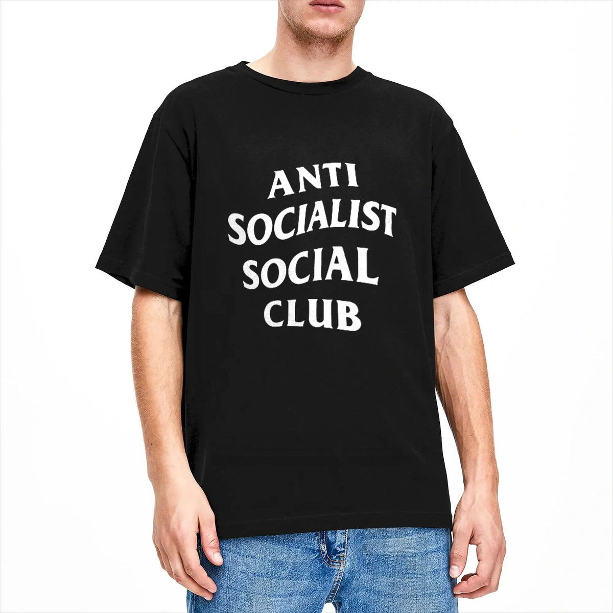 LOR MALE Anti Socialist Social Club T Shirt Summer Pure Cotton T-Shirts For Men Design Tshirt Short Sleeve Streetwear Clothes