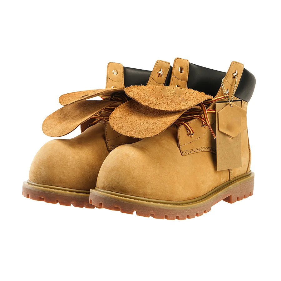 LOR MALE Design Boots High Top Commuter Shoes Thick Bottom Heightening Autumn Wear Resistant Rubber Outsole