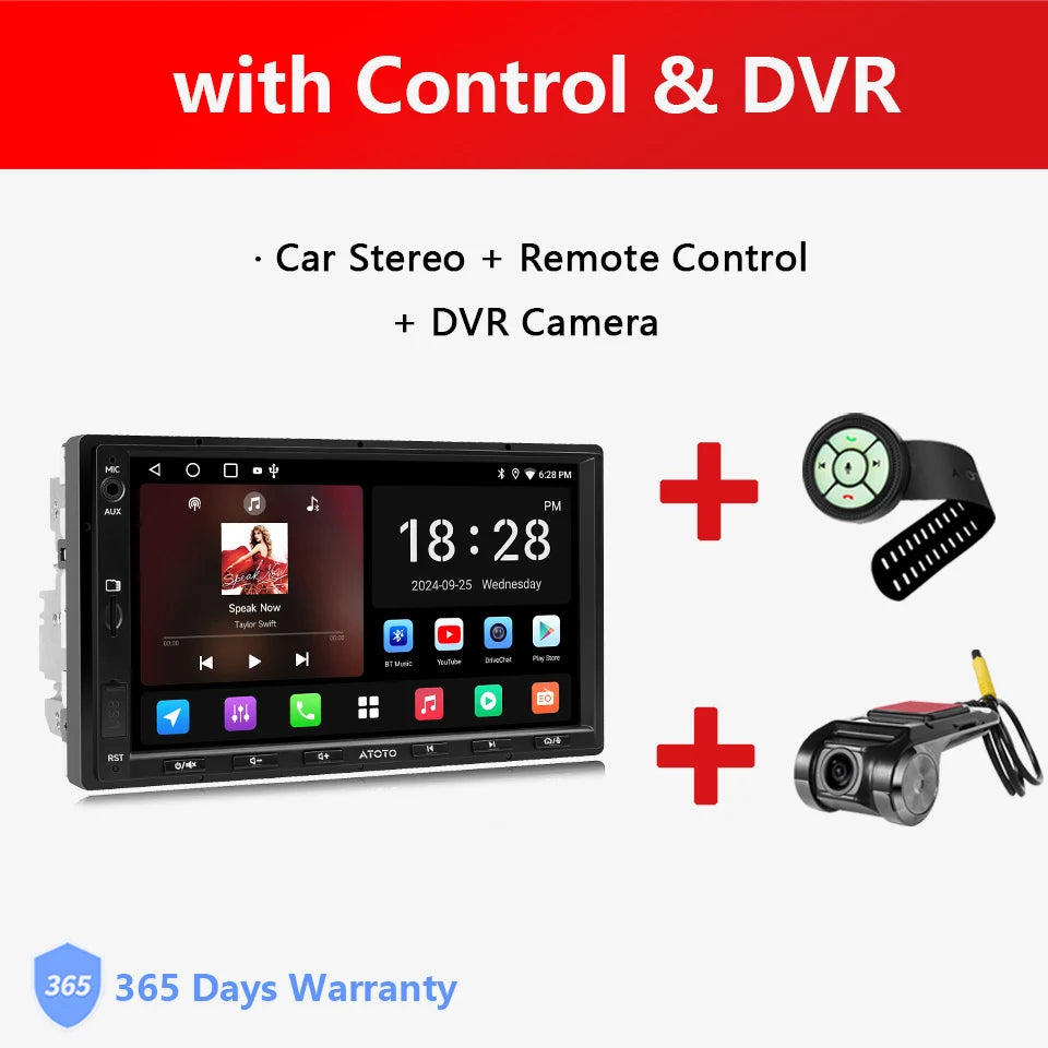 LOR MALE ATOTO 7 inch Double 2 Din Stereo Receiver Smart Car Systems Android Car Radio Automotive Multimedia Carplay Screen 2Din A5 A5L