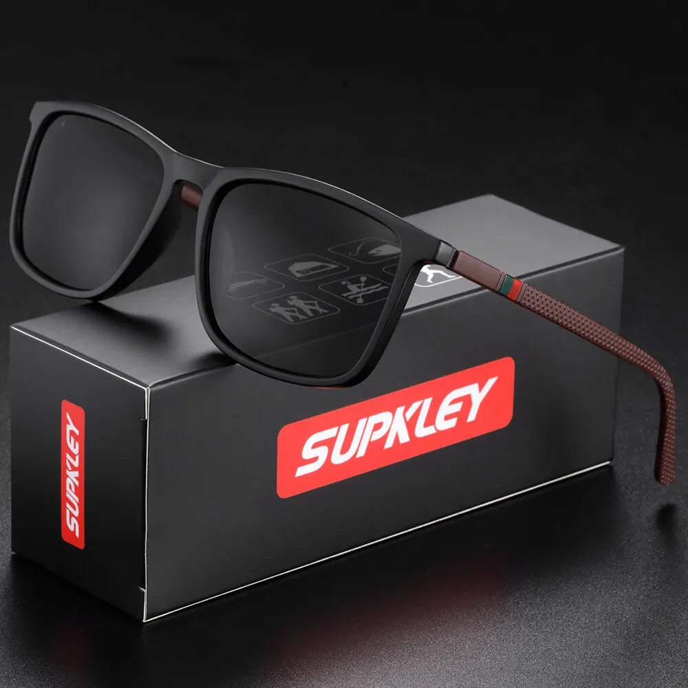 LOR MALE SUPKLEY Sports Sunglasses Polarized Comfortable Wear Square Sun Glasses Male L