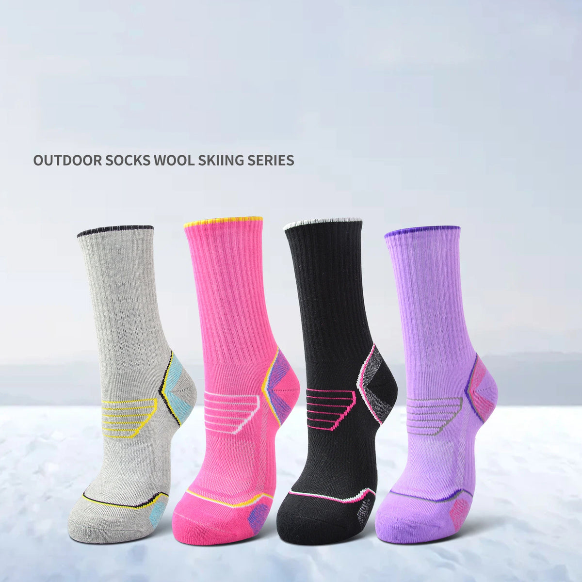 LOR MALE Women Socks Sports Breathable Compression Supply Running Riding Cycling Knee h