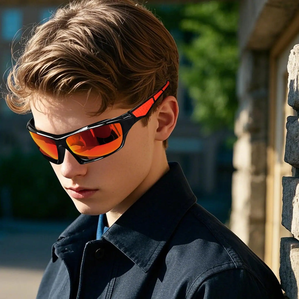 LOR MALE Sports Polarized Sunglasses for Men Lightweight Night Vision Male Shades Cycling Driving Fishing Comfortable Mirror Sunglass