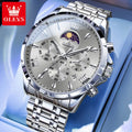 LOR MALE OLEVS 3653 Mans Watch Multifunctional Chronograph Quartz Watch Moon Phase Watc 2