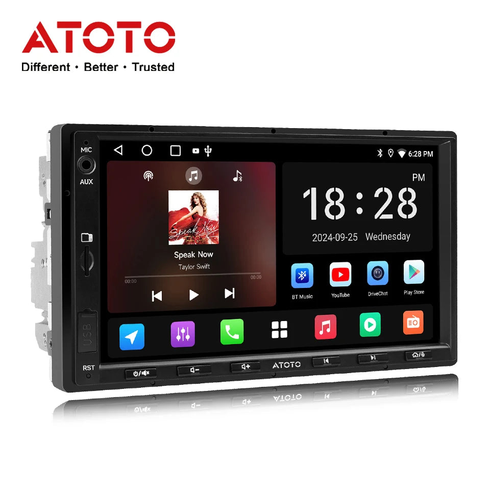 LOR MALE ATOTO 7 inch Double 2 Din Stereo Receiver Smart Car Systems Android Car Radio Automotive Multimedia Carplay Screen 2Din A5 A5L