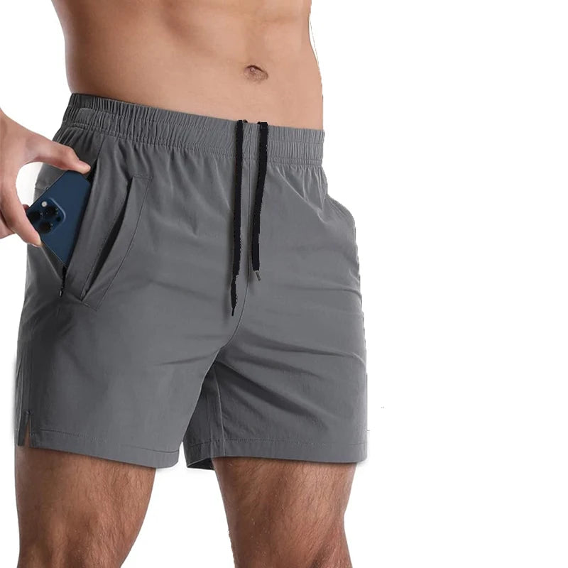 LOR MALE Running Shorts Men Gym Fitness Sport Shorts Quick Dry Workout Training Gym Fitness Jogging Short Pant Summer Training Shorts Men