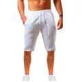 LOR MALE Men's Casual Shorts Loose Sense of texture Short Pants Male Summer Breathable Solid Color Trousers Fitness Streetwear