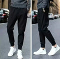 LOR MALE Summer Thin Men's Casual Pants Versatile Loose Fit Straight Leg Nine-Tenths Workwear Trousers Trendy Brand Youthful Energy Style