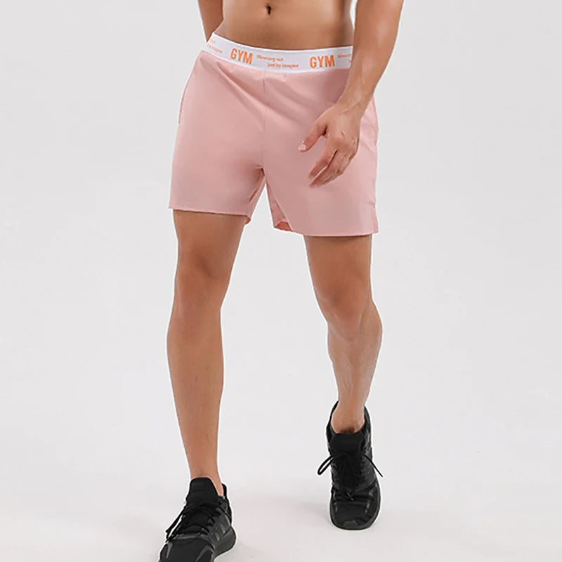 LOR MALE Mens Running Shorts Fitness Quick Dry Men Gym Sport Shorts Male Basketball Workout Training Gym Jogger Short Pants Summer Shorts