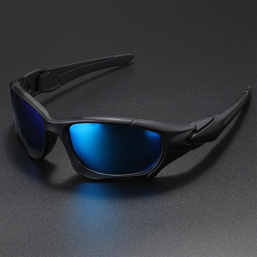 LOR MALE Outdoor Sports Polarized Sunglasses Men Curve Cutting Frame Stress-Resistant Lens Shield Sun Glasses Wome