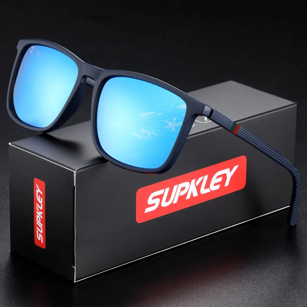 LOR MALE SUPKLEY Sports Sunglasses Polarized Comfortable Wear Square Sun Glasses Male L