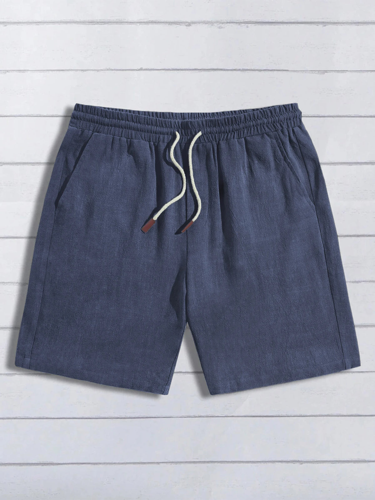 LOR MALE Summer thin linen shorts for men, loose and casual, five-inch pants, cotton and linen, breathable, suitable for beach and sports