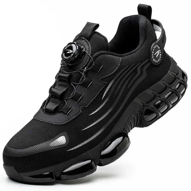 LOR MALE Waterproof Safety Boots Men Indestructible Steel Toe Work Boots Anti-smash Stab-resistant Safety Shoes Biker Botas Para Hombre