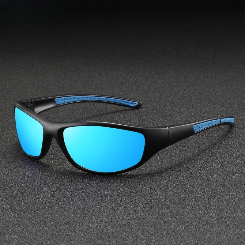 LOR MALE Polarized Sports Sunglasses for Men Women Running Fishing TAC Lens Anti Glare Soft Silicone Non-Slip Temple Outdoor Eyewear UV