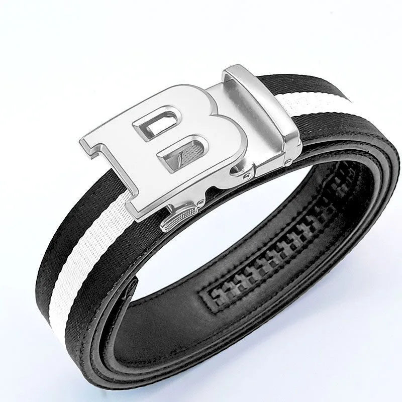 LOR MALE Men's Belt High Quality Luxury Brand Designer Famous Canvas Leather Belt For Men Jeans Strap Belt Male Business Style