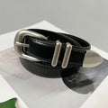 LOR MALE High Quality Real Leather Jeans Belts For Women Simple Design Metal Buckle Waist Belts Cowskin Men Unisex Casual Strap Ceinture
