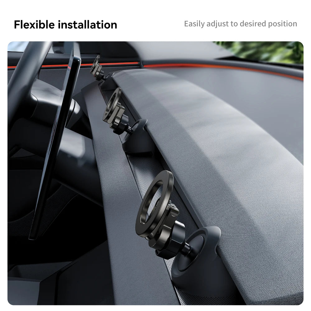 LOR MALE YZ For Tesla Model 3 Y/YL Highland Juniper Magnetic Car Phone Holder 360 Degree Rotation Metal Car Mount for All  Phones