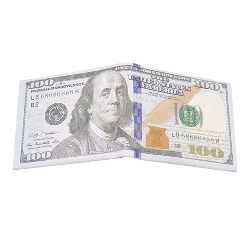 LOR MALE Wallets With US Dollar Pattern Male Pu Leather Wallet With Card