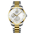LOR MALE Watches Tourbillon Skeleton Luminous Luxury Mechanical Self Winding Wrist Watc