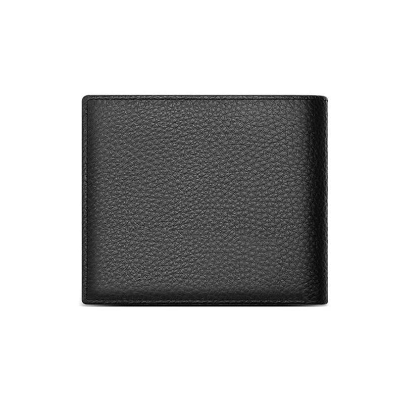 LOR MALE Business Man Wallet Simple Design Bifold Cowhide Genuine Leather Credit Card Wallet for Men Birthday Gifts