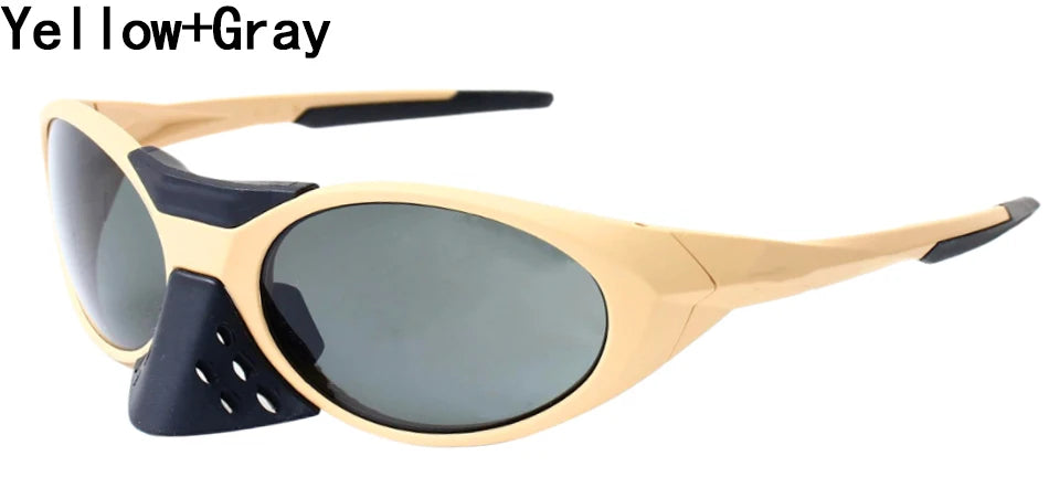 LOR MALE Polarized Sunglasses Men Gafas Designer Outdoor Sports Sun Glasses for Men Brand Mirror Oval Eyewear Accessories UV400