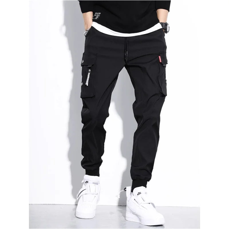 LOR MALE 2025 New men work pants, tactical pants, workwear, multi pocket casual training pants, jogging and hiking casual pants