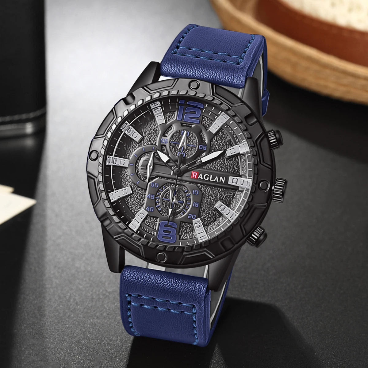 LOR MALE Top Brand Watch Watches Leather Strap Clock Man Wristwatch Gift Relogio