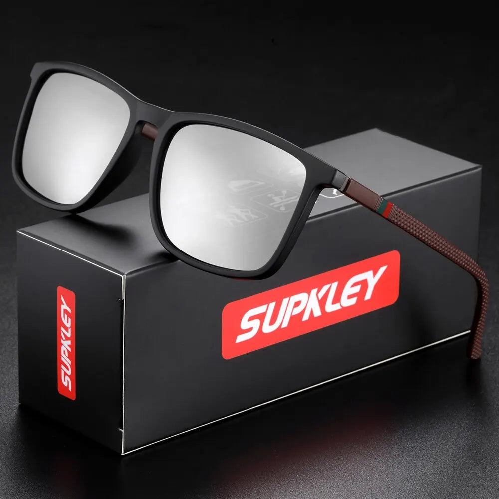 LOR MALE SUPKLEY Sports Sunglasses Polarized Comfortable Wear Square Sun Glasses Male L 2