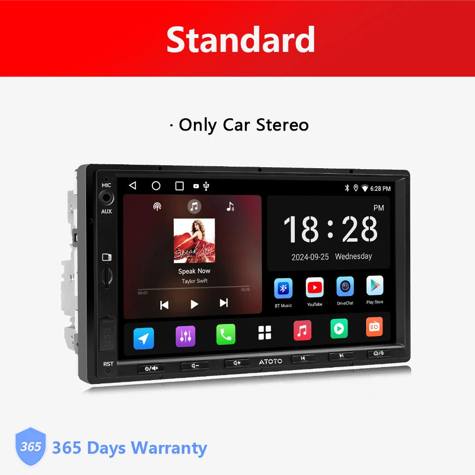 LOR MALE ATOTO 7 inch Double 2 Din Stereo Receiver Smart Car Systems Android Car Radio Automotive Multimedia Carplay Screen 2Din A5 A5L