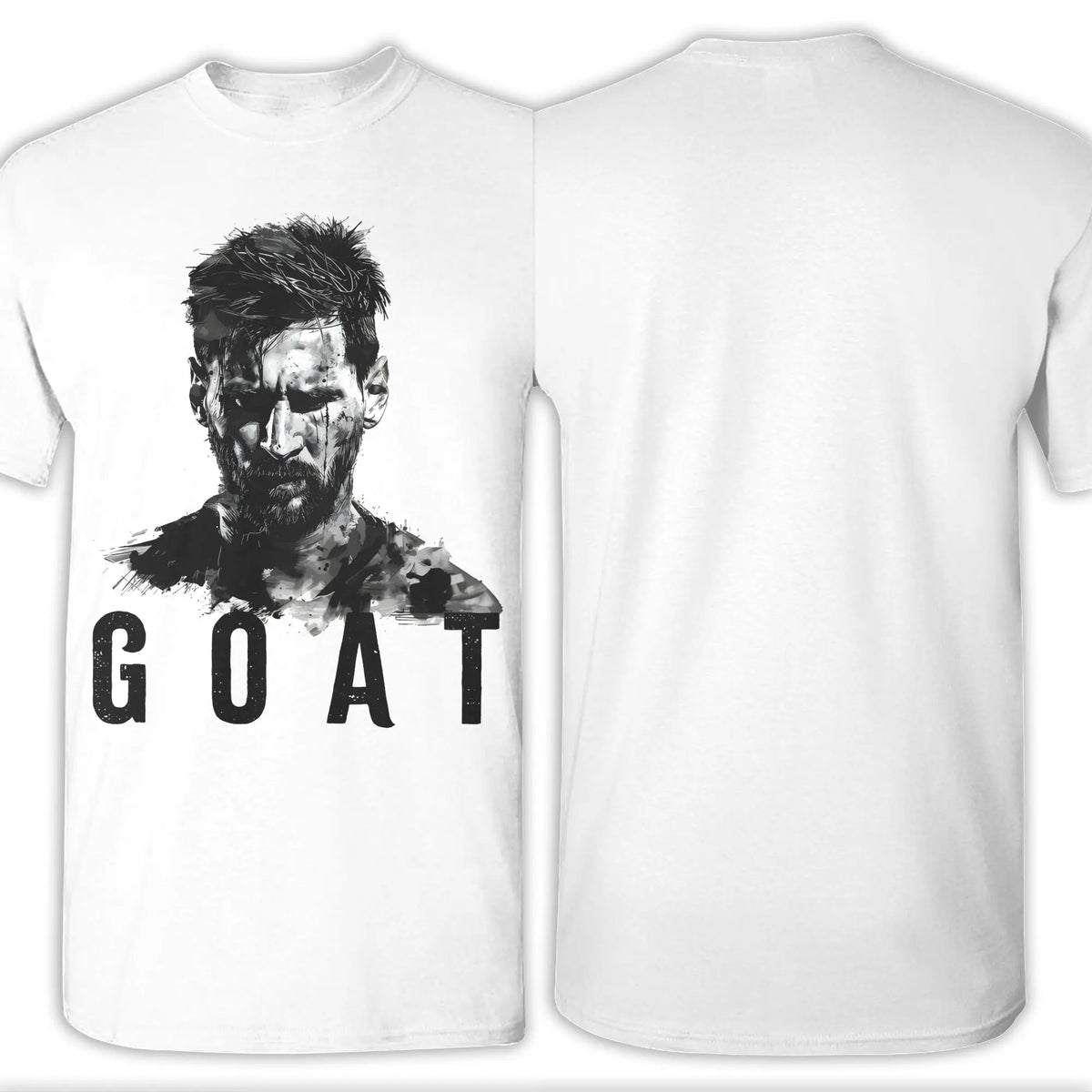 LOR MALE Men T-Shirts Football Messis Leisure Cotton Tee Shirt Short Sleeve  T Shirts Round Neck Clothing Unique