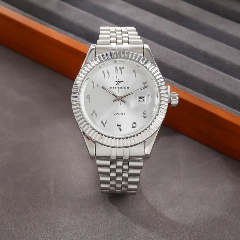 LOR MALE Watches Date High-end Luxury Casual Sport Clock Classic Business Quartz Male