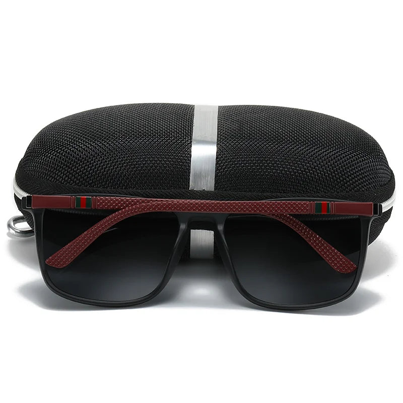 LOR MALE Sports Sunglasses for Men Polarized Comfortable Wear Square Sun Glasses Male Light Weight Eyewear Accessory with Origina UV400