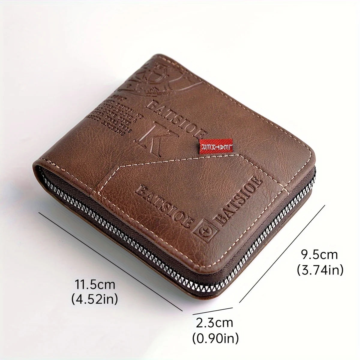LOR MALE Zip-Around Wallet – Card, Cash & Coin Holder