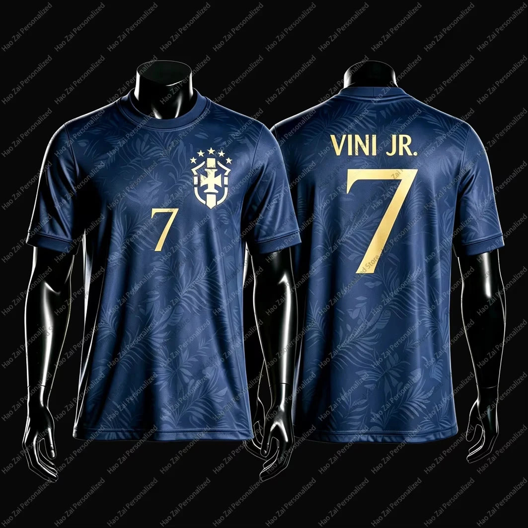 2026 Brazil National Team Fan Edition Jerseys/T-Shirts: Neymar #10 Vinícius #7—Kids Adults Men Women Sports & Casual Tops