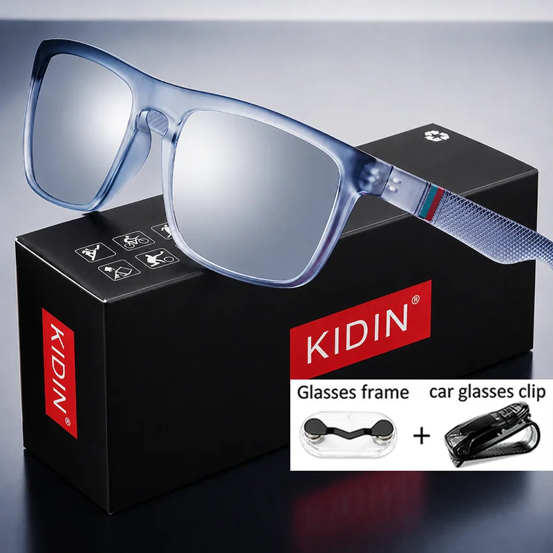 LOR MALE Polarized Sunglasses for Men Women Luxury Square Frame UV400 Driving Fishing Cycling Walking Beach Outdoor Sports Sun Glasses
