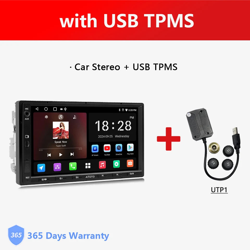 LOR MALE ATOTO 7 inch Double 2 Din Stereo Receiver Smart Car Systems Android Car Radio Automotive Multimedia Carplay Screen 2Din A5 A5L