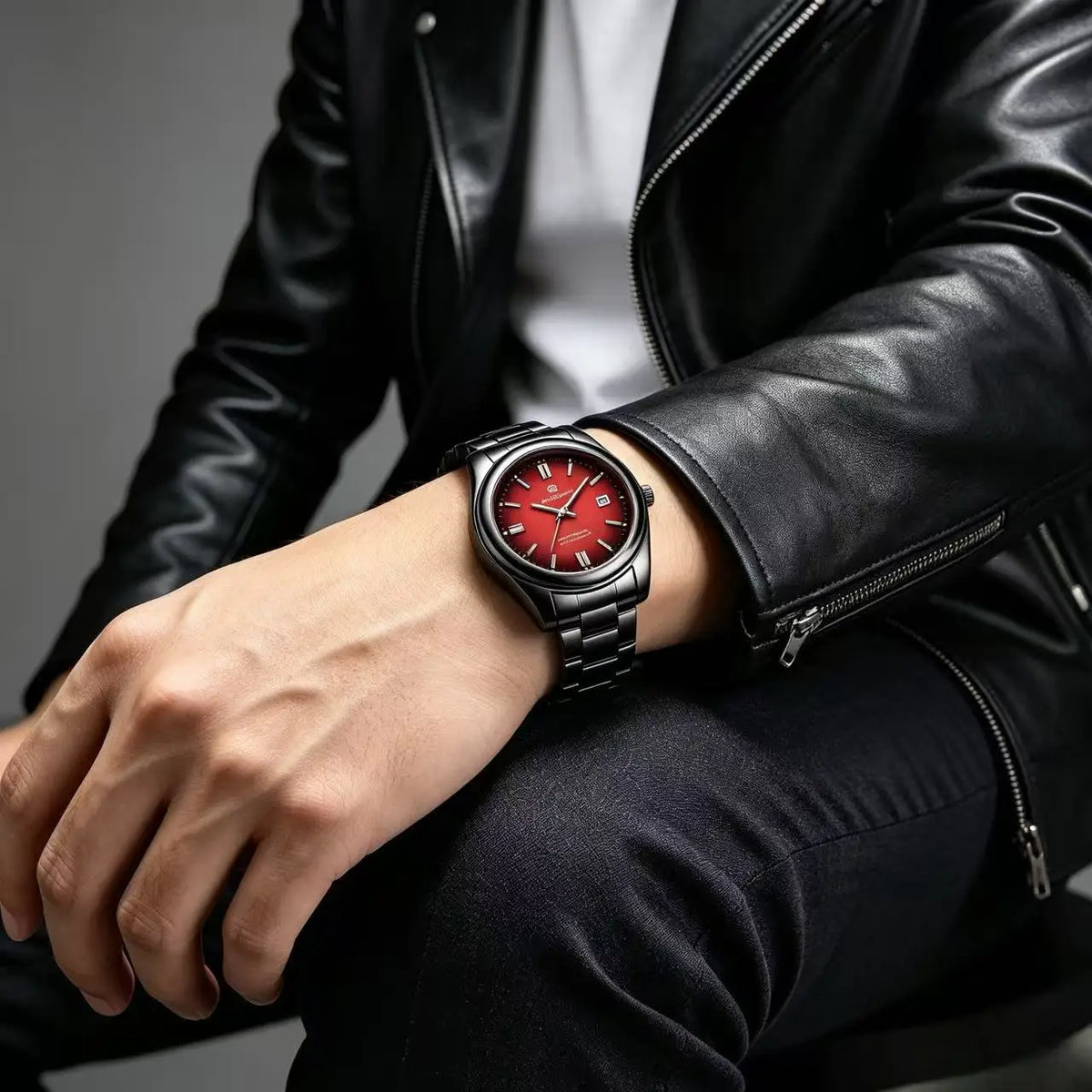 LOR MALE PAAZOMU High Quality Man Watch Luminous Waterproof Stainless Steel Men Clock Date Chronograph Quartz Luxury Men's Watches Reloj