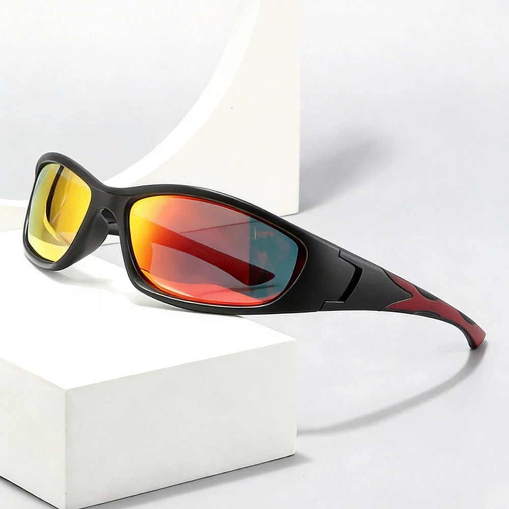 LOR MALE Polarized Sports Sunglasses Men Women Anti-Glare Cycling Glasses Outdoor Fishing Riding Driving Eyewear UV400 Protection Goggles