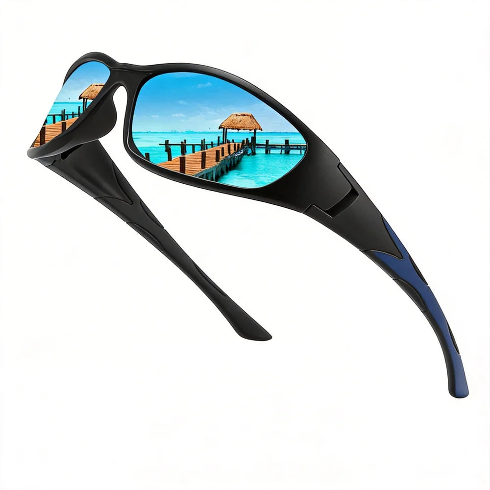 LOR MALE Polarized Sports Sunglasses Men Women Anti-Glare Cycling Glasses Outdoor Fishing Riding Driving Eyewear UV400 Protection Goggles