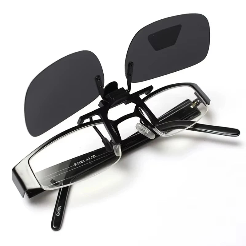 LOR MALE Polarized Clip Sunglasses Myopia Glasses Clip Driver Goggles Fishing Night Vis